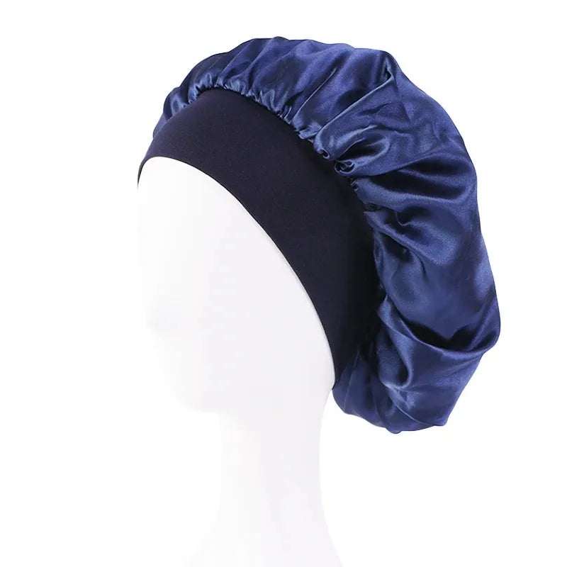 New Satin Wide Brim Nightcap