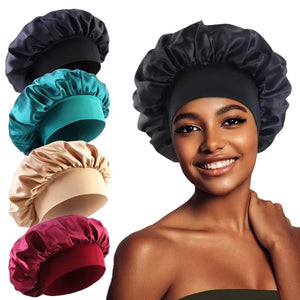 New Satin Wide Brim Nightcap