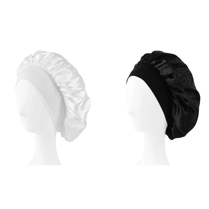 New Satin Wide Brim Nightcap