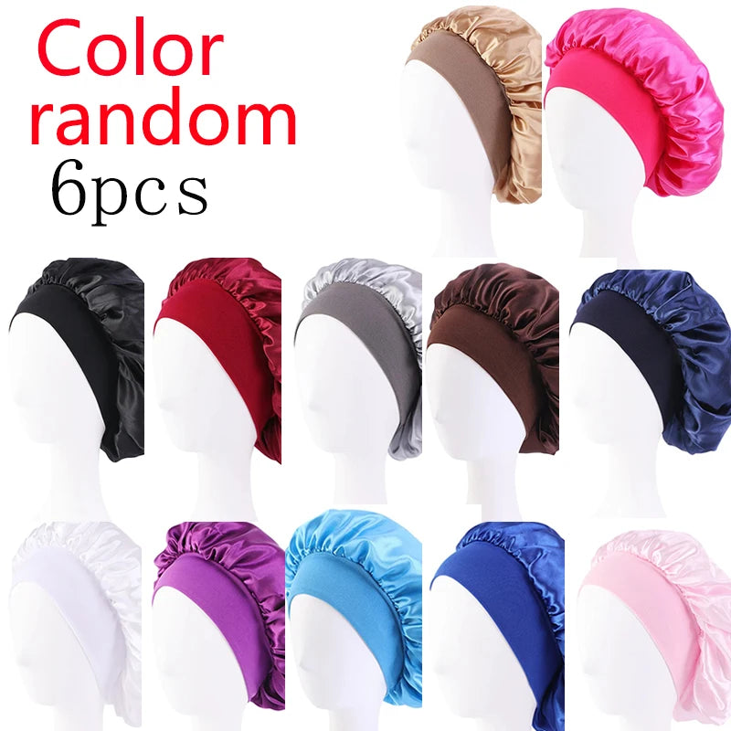 New Satin Wide Brim Nightcap