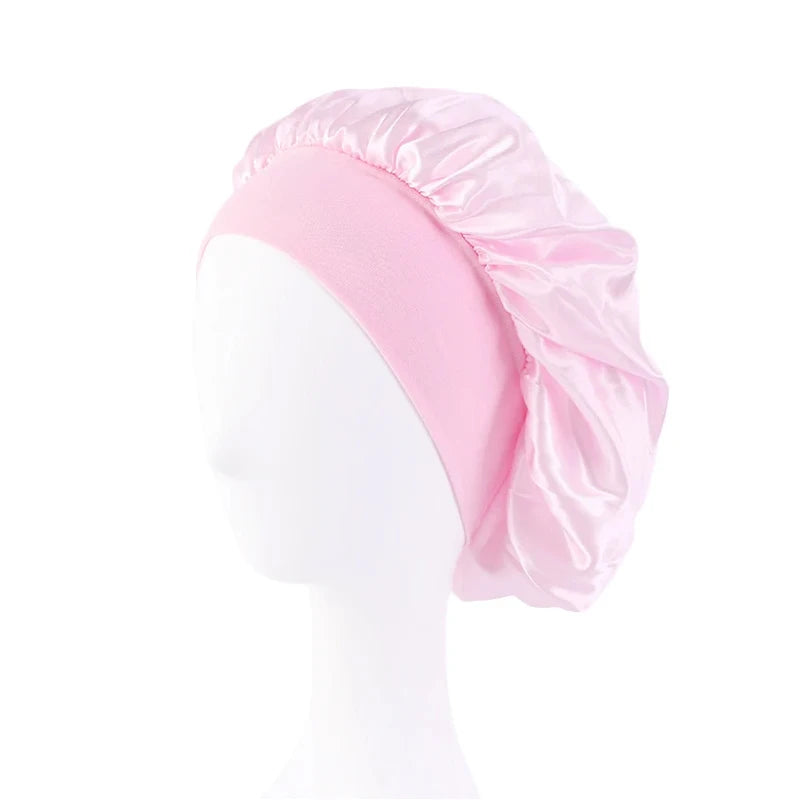 New Satin Wide Brim Nightcap