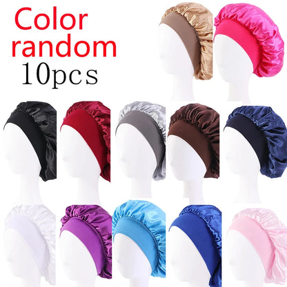 New Satin Wide Brim Nightcap