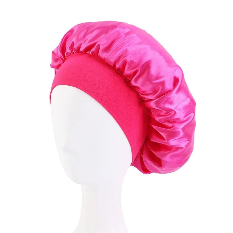 New Satin Wide Brim Nightcap