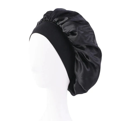 New Satin Wide Brim Nightcap