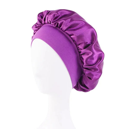 New Satin Wide Brim Nightcap