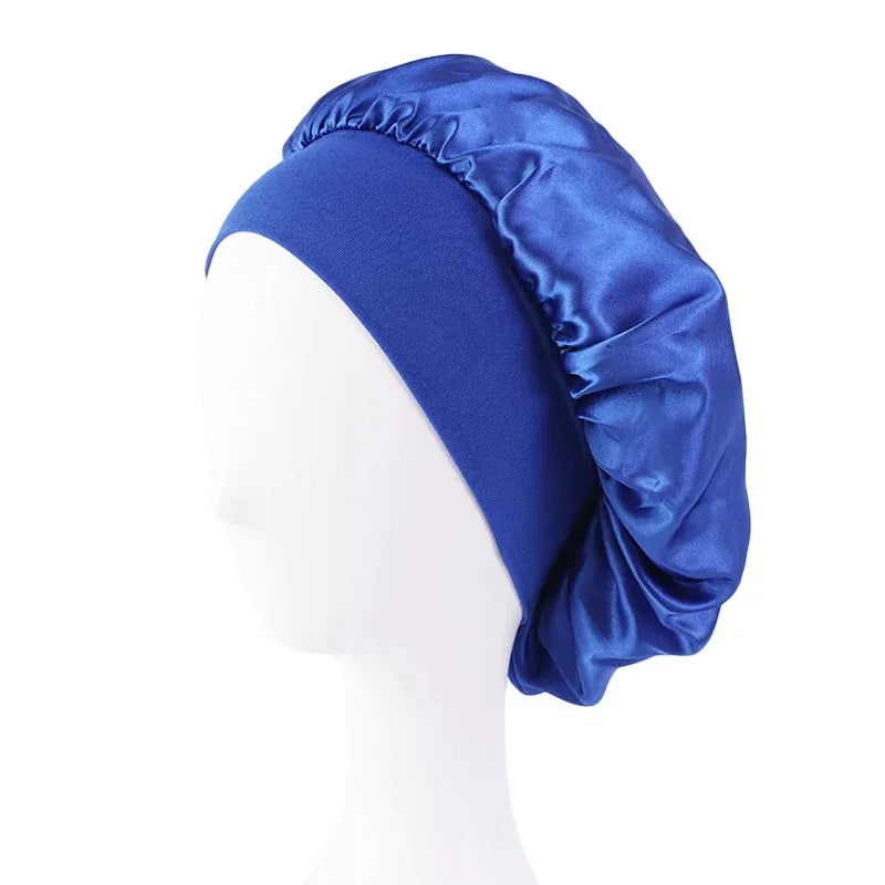 New Satin Wide Brim Nightcap