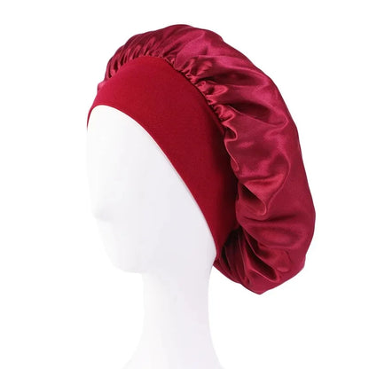 New Satin Wide Brim Nightcap