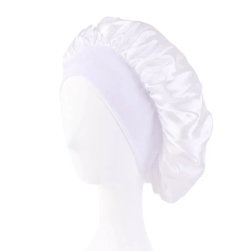 New Satin Wide Brim Nightcap