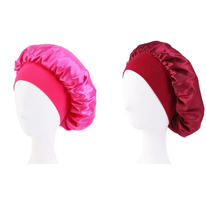 New Satin Wide Brim Nightcap