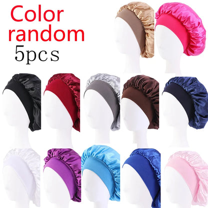 New Satin Wide Brim Nightcap