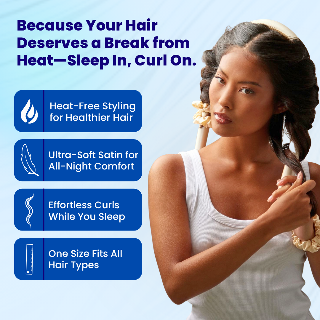 Heatless Curling Rod Headband