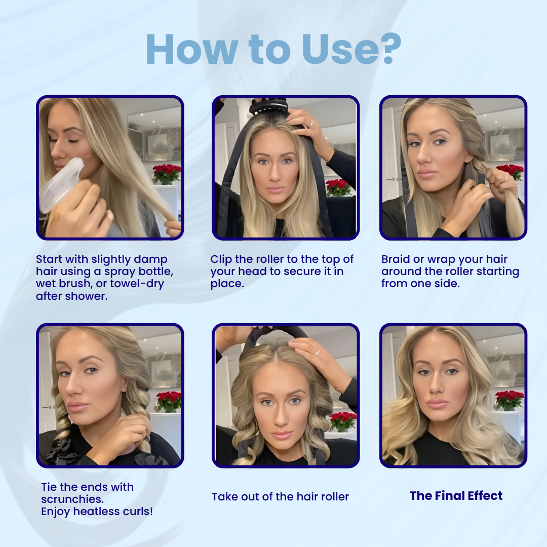 Heatless Curling Rod Headband